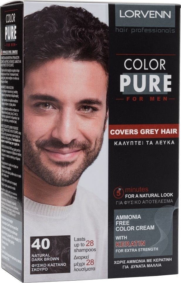 Lorvenn Color Pure Men Vopsea de Par 30 Black Brown
