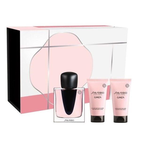 Shiseido Ginza Set (Apa de Parfum 50ml + Lotiune de Corp 50ml + Crema de Maini 50ml)