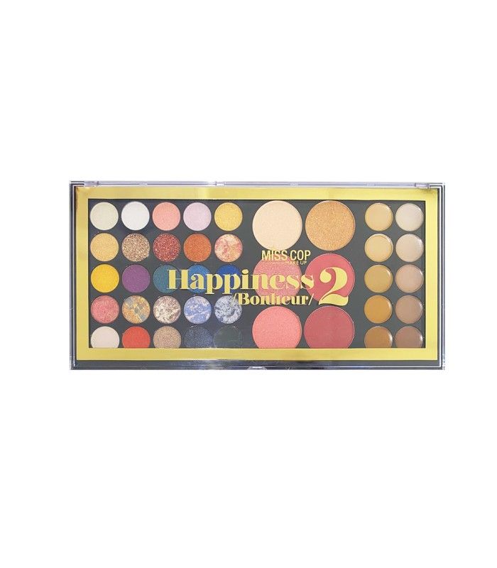 Miss Cop Set Machiaj Happiness 2 (Farduri de Ochi + Iluminatoare + Fard Contur + Pudre + Farduri de Obraz)