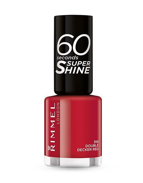Rimmel Lac Unghii 60 Seconds Super Shine 310 Double Decker Red 8ml