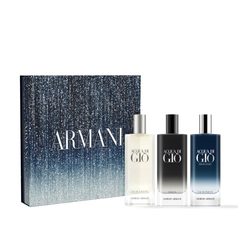 Armani Acqua Di Gio Set (Parfum 15ml + Apa de Parfum Profondo 15ml + Apa de Toaleta 15ml)