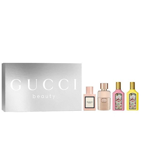 Gucci Discovery Set Miniaturi (Guilty Apa de Toaleta 5ml + Orchid Apa de Parfum 5ml + Gardenia Apa de Parfum 5ml + Bloom Apa de Parfum 5ml) 