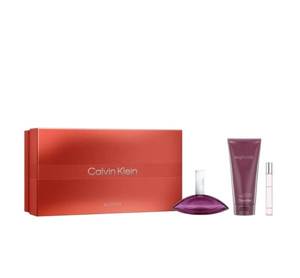 Calvin Klein Euphoria Woman Set (Apa de Parfum 100ml + Apa de Parfum 10ml + Lotiune de Corp 200ml) 