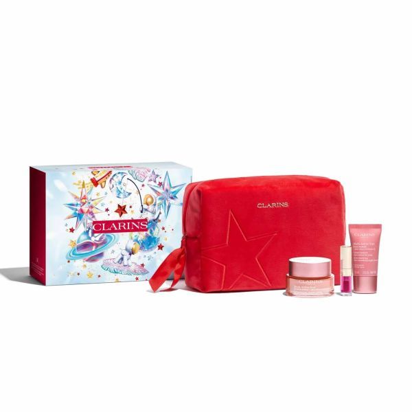 Clarins Set Multi-Active (Crema de Zi 50ml + Crema de Noapte 15ml + Lip Comfort Oil 1.4ml + Double Serum 0.9ml) 