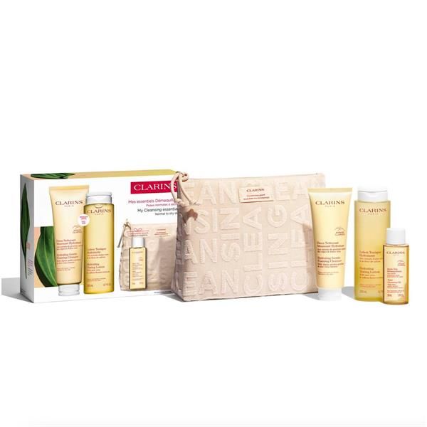 Clarins Set Perfect Cleansing (Spuma de Curatare 125ml + Lotiune Hidratanta 200ml + Demachiant Velvet Milk 50ml + Pouch)
