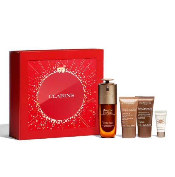 Clarins Set (Double Serum 50ml + Crema de Zi Extra-Firming 15ml + Crema de Noapte Extra-Firming 15ml)