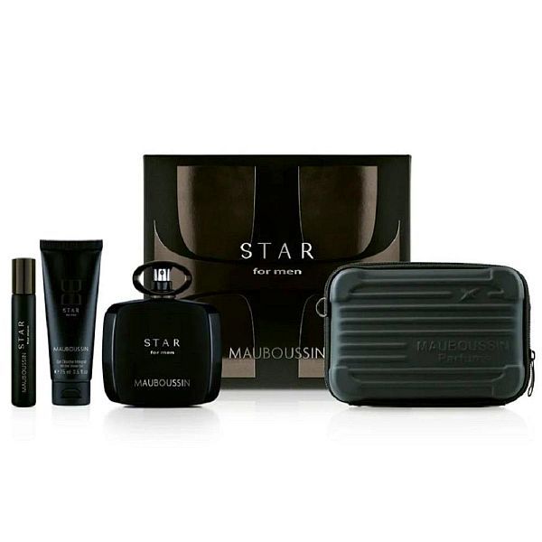 Mauboussin Star For Men Set (Apa de Parfum 90ml + Apa de Parfum 20ml + Gel de Dus 75ml + Pouch)