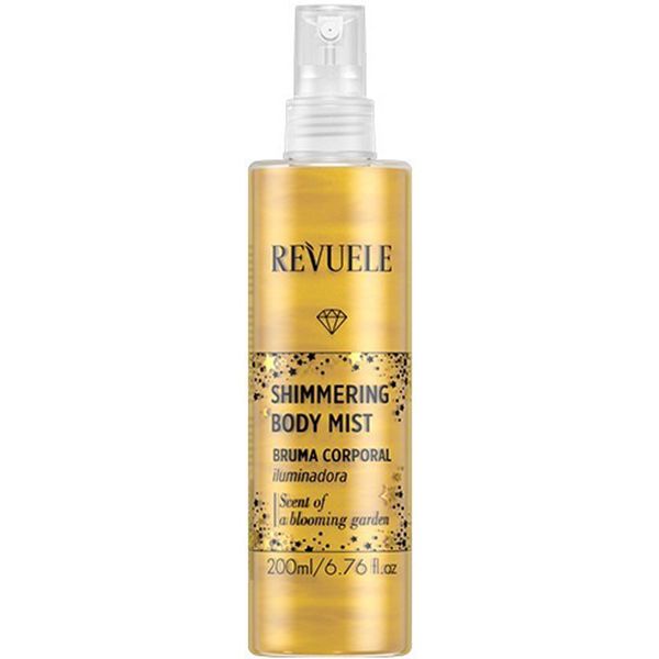 Revuele Shimmering Gold Body Mist Spray de Corp cu Sclipici 200ml