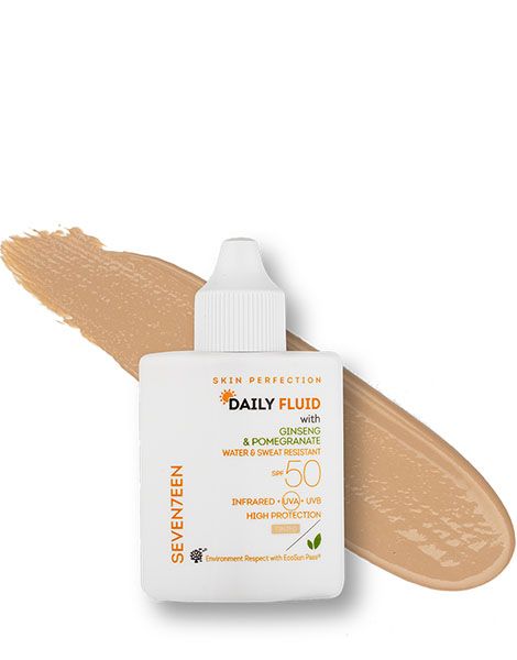 Seventeen Crema de Fata Fluida SPF50 Daily Fluid Tinted Lotiune de Fata 35ml