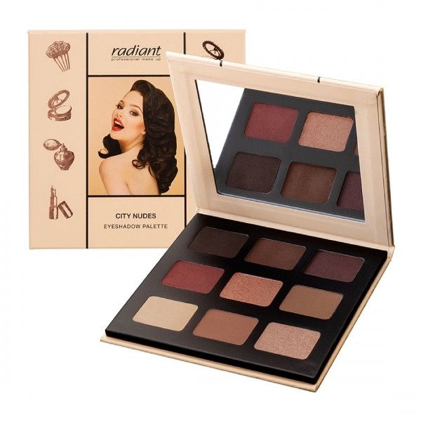 Radiant Paleta Fard Ochi Eyeshadow Palette 01 City Nudes 18g