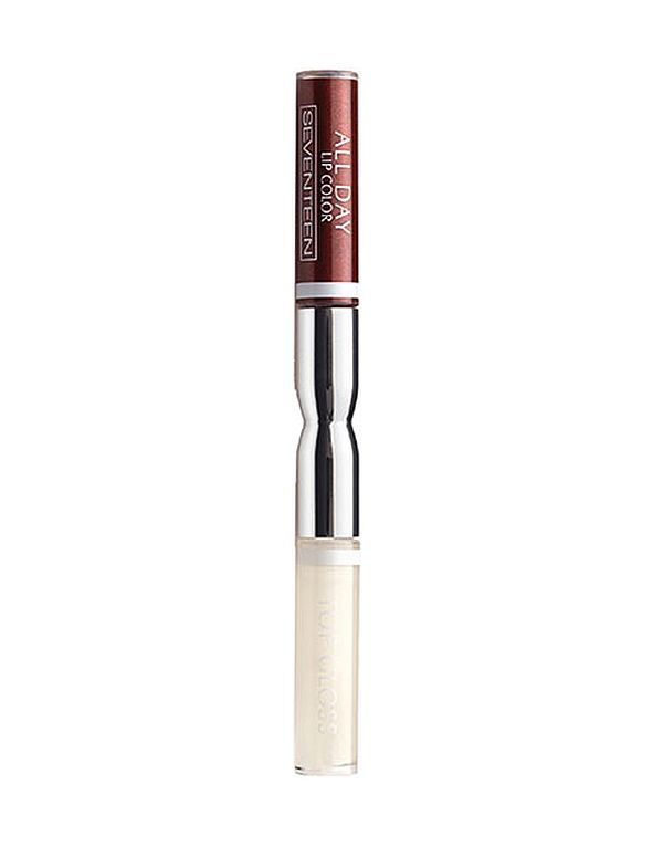 Seventeen Ruj Metal All Day Lip Color &Top Coat 51 Red Carmelian Metal 3.5ml