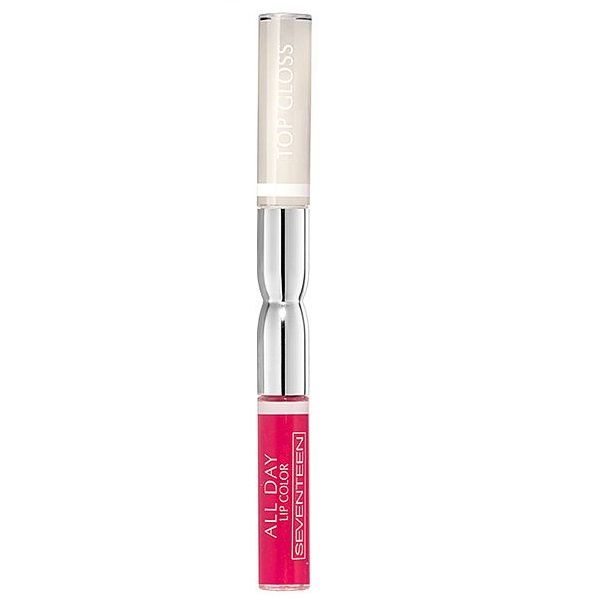 Seventeen Ruj All Day Lip Color&Top Coat 08 Rosu Inchis 3.5ml 