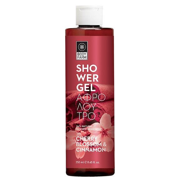 Bodyfarm Gel de Dus Flori de Cires si Scortisoara 250ml