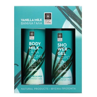 Bodyfarm Set Lapte de Vanilie (Gel de Dus 250ml + Lotiune de Corp 250ml) | Beautymania.ro | Comanda online
