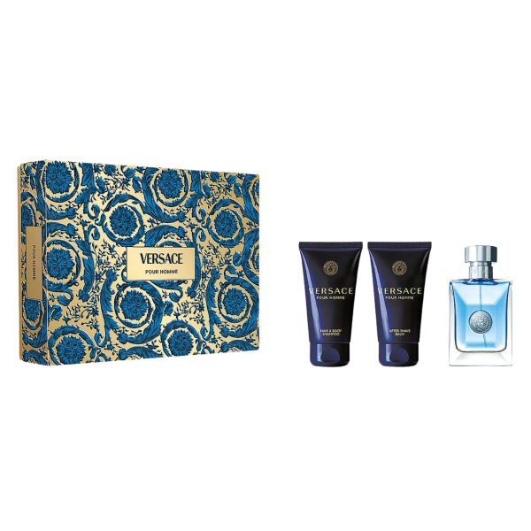 Versace Pour Homme Set (Apa de Toaleta 50ml + Lotiune dupa ras 50ml + Gel de Dus 50ml)