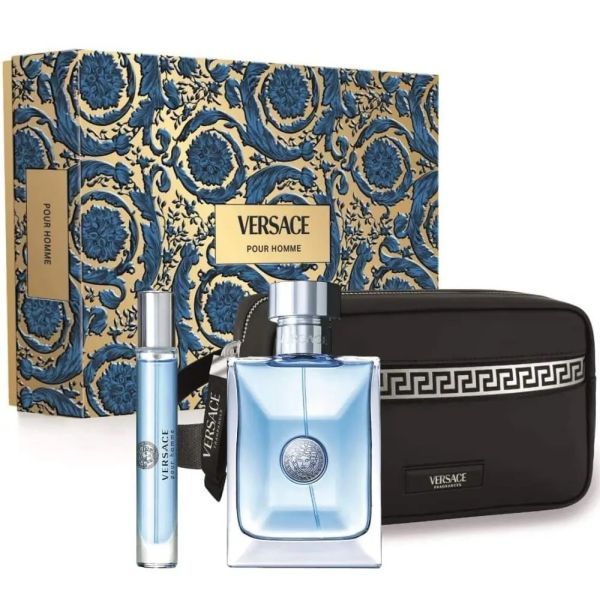 Versace Pour Homme Set ( Apa de Toaleta 100ml + Apa de Toaleta 10ml + Geanta)