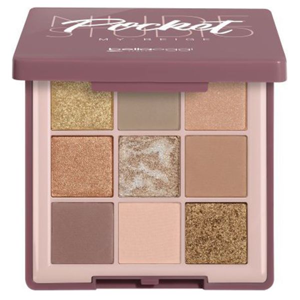 Bellaoggi Paleta Farduri Eyeshadow Palette Nude Studio Pocket 001 My Beige | Beautymania.ro | Comanda online