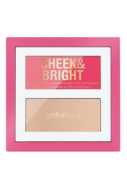 Bellaoggi Blush&Illuminate Face Palette Cheek and Bright 002 Cheeky Pink