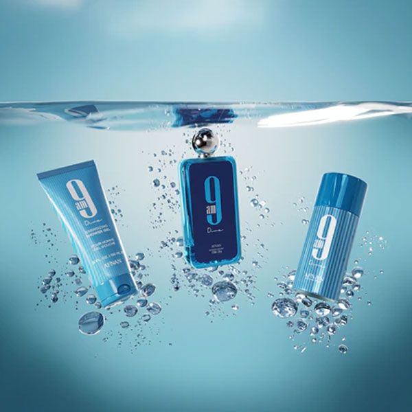 Afnan 9AM Dive Set (Apa de Parfum Unisex 100ml + Gel de dus 150ml + Deodorant spray 150ml) 2