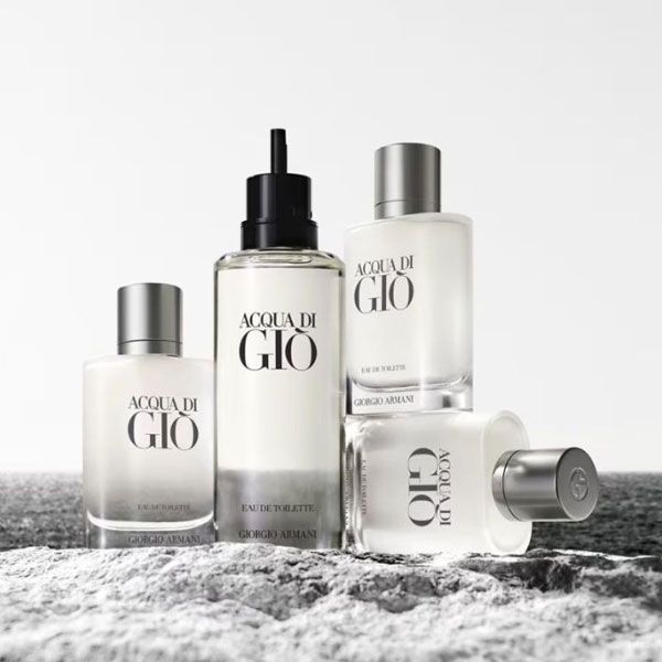 Armani Acqua di Gio Homme Apa de Toaleta Reincarcabil pentru Barbati Sistem Rezerva
