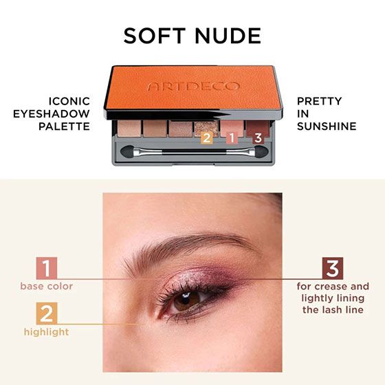 Artdeco Paleta de Farduri Iconic Eyeshadow Palette 01 Pretty in Sunshine 3