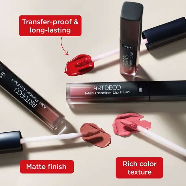 Artdeco Ruj Mat Passion Lip Fluid 3ml Caracteristici