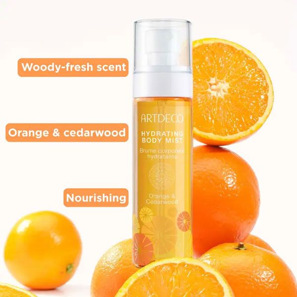 Artdeco Spray Hidratant pentru Corp Orange & Cedarwood 100ml Caracteristici