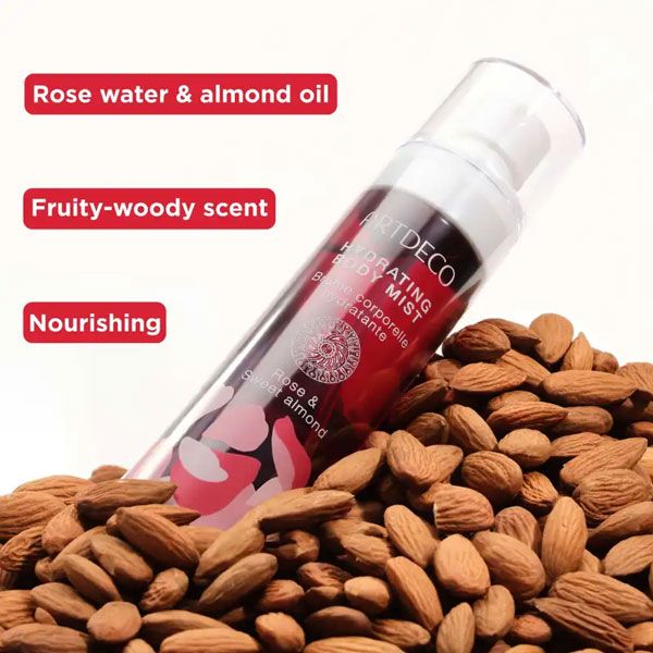 Artdeco Spray Hidratant pentru Corp Rose & Sweet Almond 100ml Caracteristici