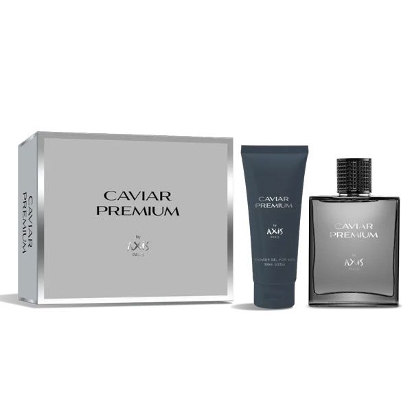 Axis Caviar Premium Pour Homme Set (Apa de Toaleta 100ml + Gel de Dus 100ml) detalii set