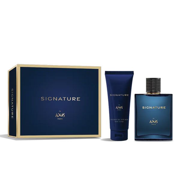 Axis Signature Pour Homme Set (Apa de Toaleta 100ml + Gel de Dus 100ml) detalii set