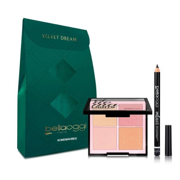Bellaoggi Set Velvet Dreams Cinema Vibes (Paleta iluminatore + Creion ochi)