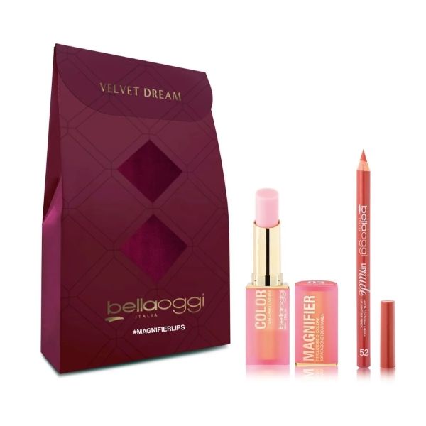 Bellaoggi Set Velvet Dreams Magnifier Lips (Balsam de buze + Creion buze)