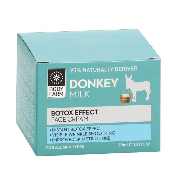 Bodyfarm Crema de Fata cu Efect Botox si Lapte de Magarita 50 ml Detalii Ambalaj