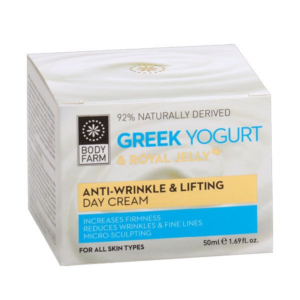 Bodyfarm Crema de Zi Antirid Iaurt Grecesc si Laptisor de Matca 50ml Detalii Ambalaj