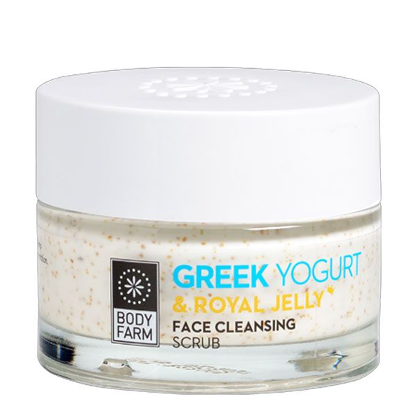 Bodyfarm Crema Exfolianta pentru Ten cu Iaurt Grecesc si Laptisor de Matca 50ml