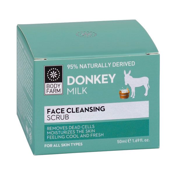 Bodyfarm Crema Exfolianta pentru Ten cu Lapte de Magarita 50ml Detalii Ambalaj