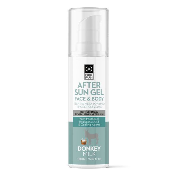 Bodyfarm Gel After Sun pentru Fata si Corp cu Lapte de Magarita 150ml