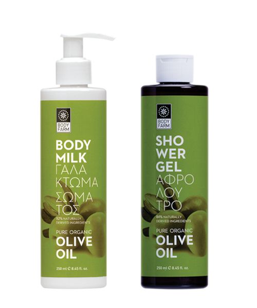 Bodyfarm Set Ulei de Masline (Lapte Corp 250ml + Gel Dus 250ml)