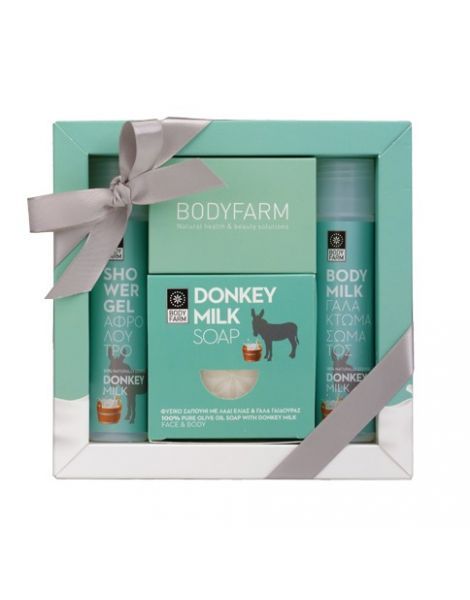Bodyfarm Set Mini Lapte de Magarita (Gel de Dus 50ml + Sampon 50ml + Sapun 110gr)