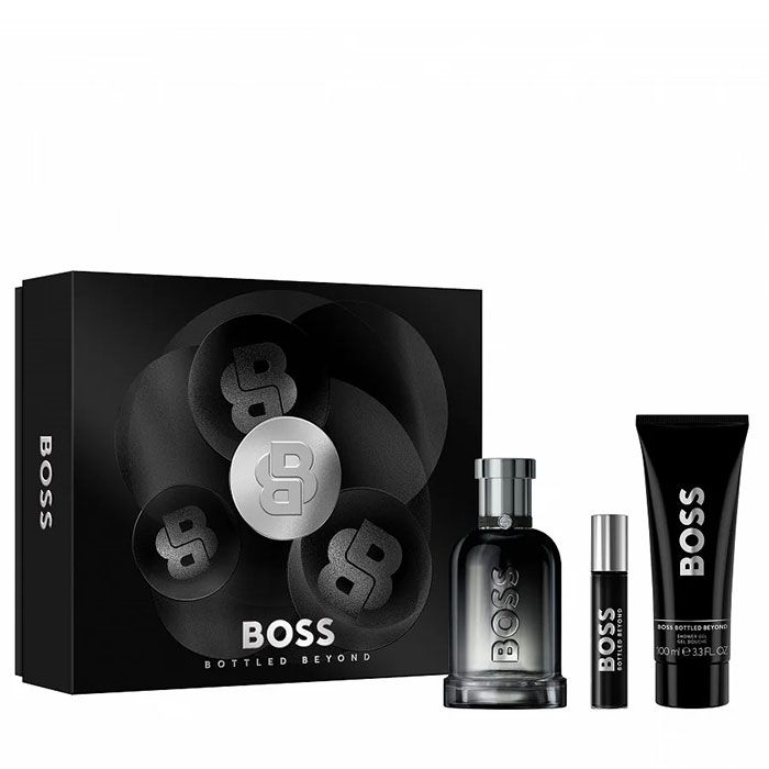 Boss Bottled Beyond Set (Apa de Parfum 100ml + Apa de Parfum 10ml + Gel de Dus 100ml)