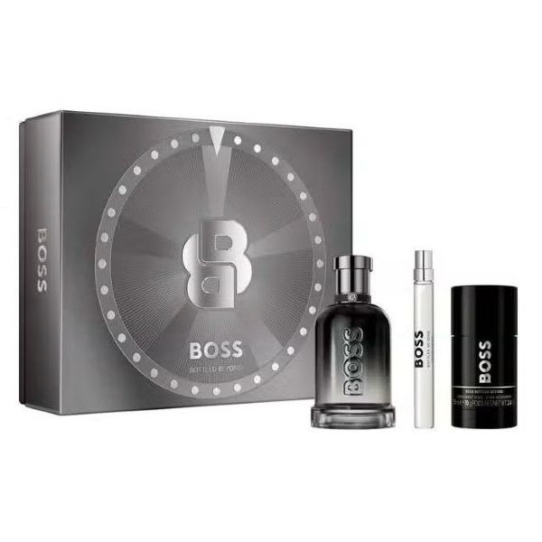 Hugo Boss Bottled Beyond Set (Apa de Parfum Reincarcabila 100ml + Apa de Parfum 10ml + Deodorant Stick 75ml)