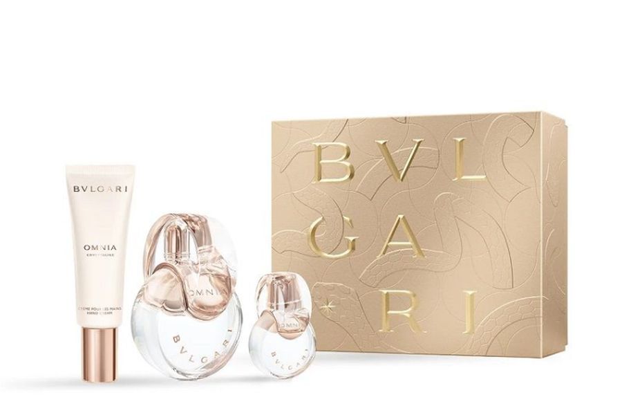 Bvlgari Omnia Crystalline Set (Apa de Toaleta 100ml + Apa de Toaleta 15ml + Crema de Maini 40ml)