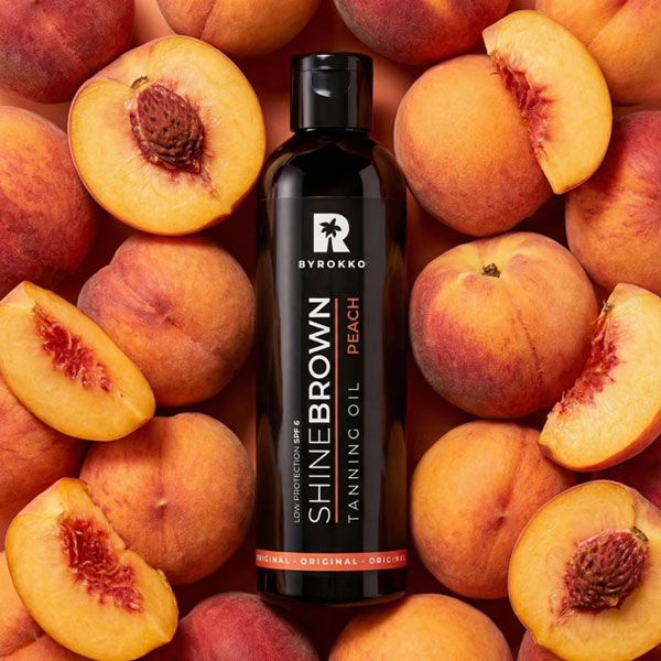 Byrokko Shine Brown Ulei Bronzant Oil Peach SPF6 150ml piersici