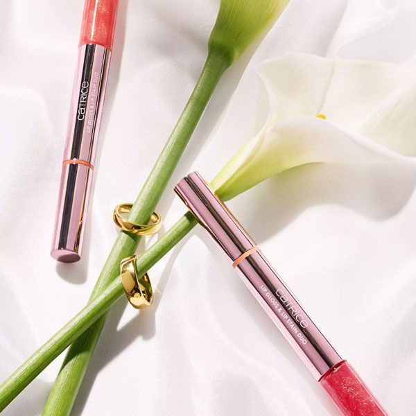 Catrice Brides & Besties Duo Luciu de Buze si Ruj C01 Apricot Promise 4.9ml prezentare produs
