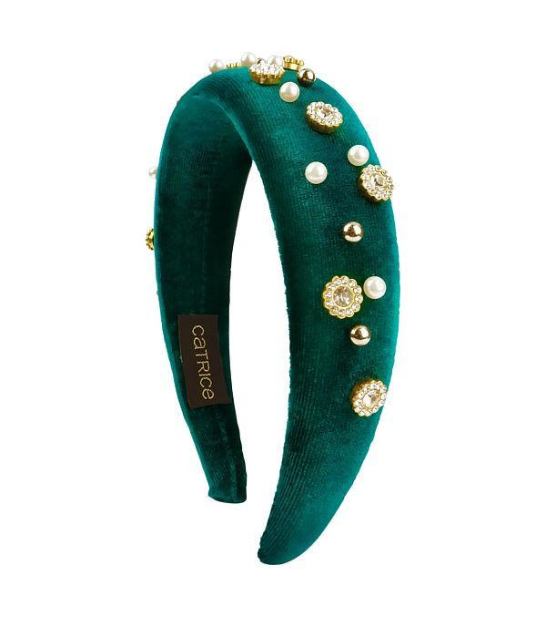 Catrice Bentita pentru Par Festive Treasure Velvet Headband Verde Smarald