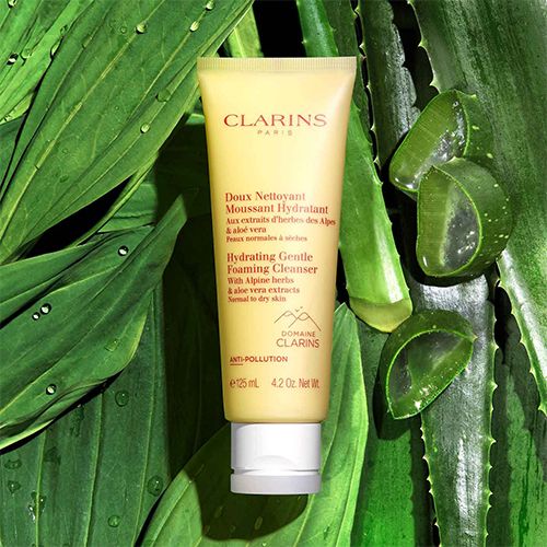 Clarins Hydrating Gentle Foaming Demachiant Spuma Ten Normal-Uscat 125ml 3