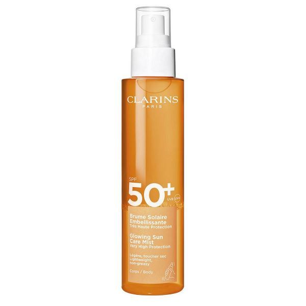 Clarins Sun Care Glowing Mist Spray pentru Corp cu Protectie Solara SPF50 150ml