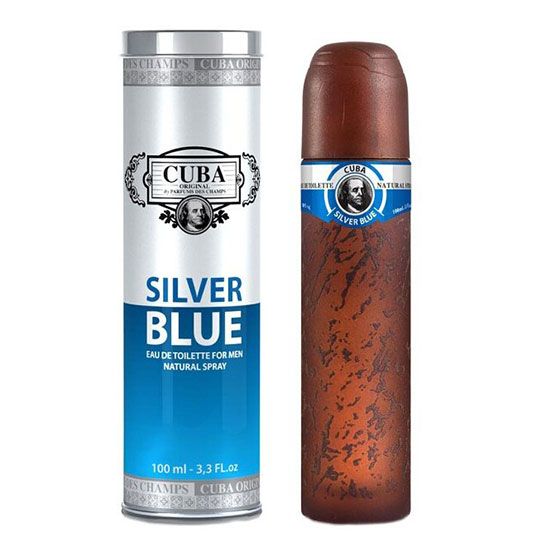 Cuba Silver Blue For Men Apa de Toaleta 100ml