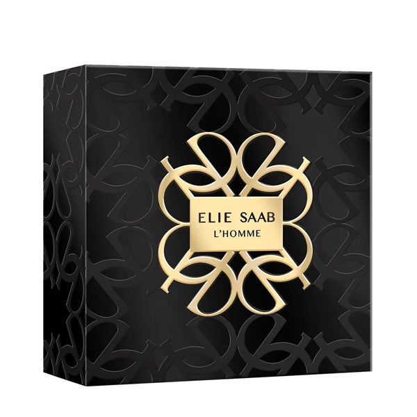 Elie Saab L'Homme Set (Apa de Parfum 50ml + Gel de Dus 75ml) ambalaj