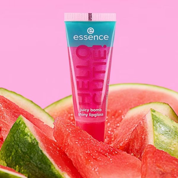 Essence Say It With Juicy Luciu pentru Buze Juicy Bomb 02 Witty Watermelon 10ml prezentare produs